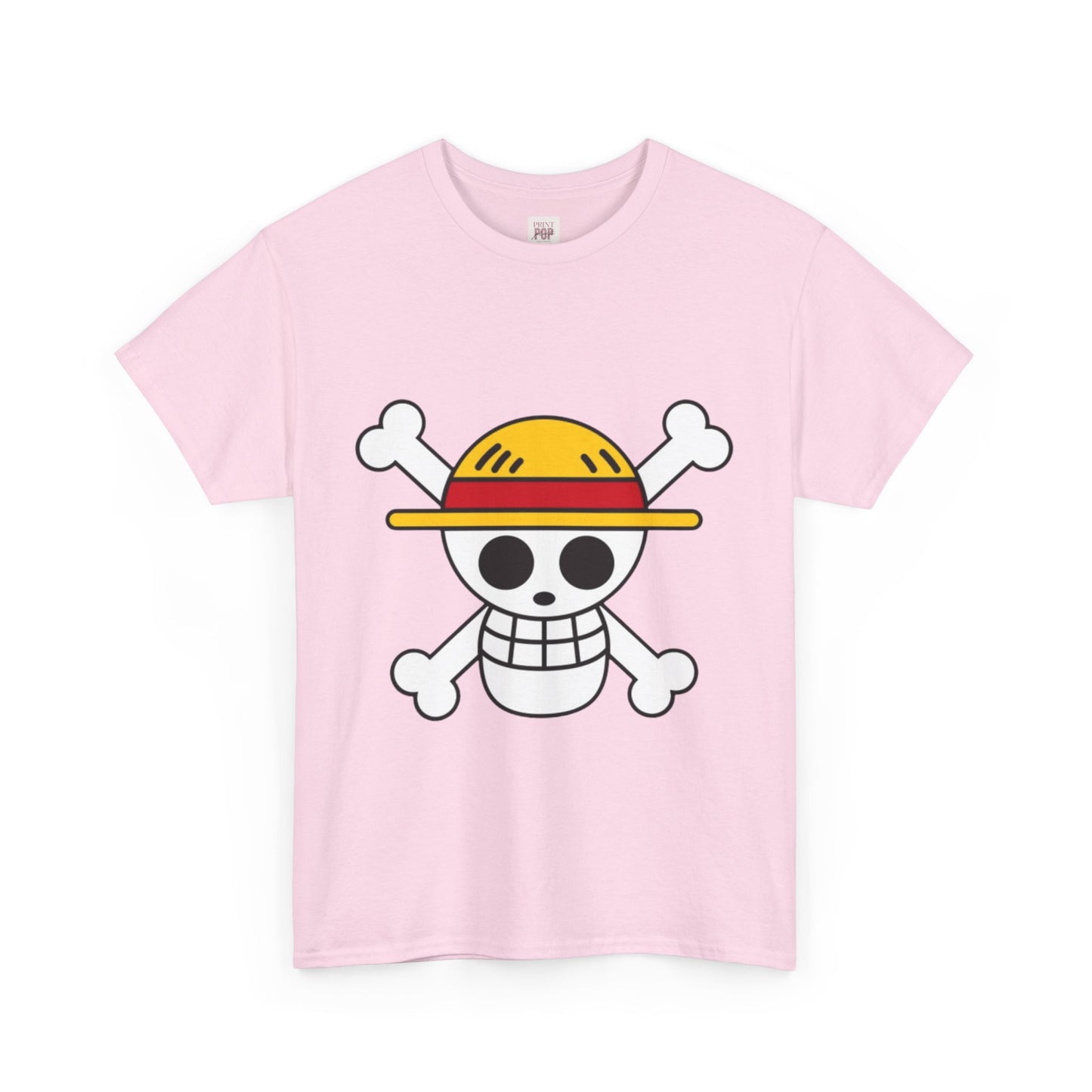 One Piece Logo Unisex Heavy Cotton Tee - Vibrant and Stylish Design for Otaku Heads