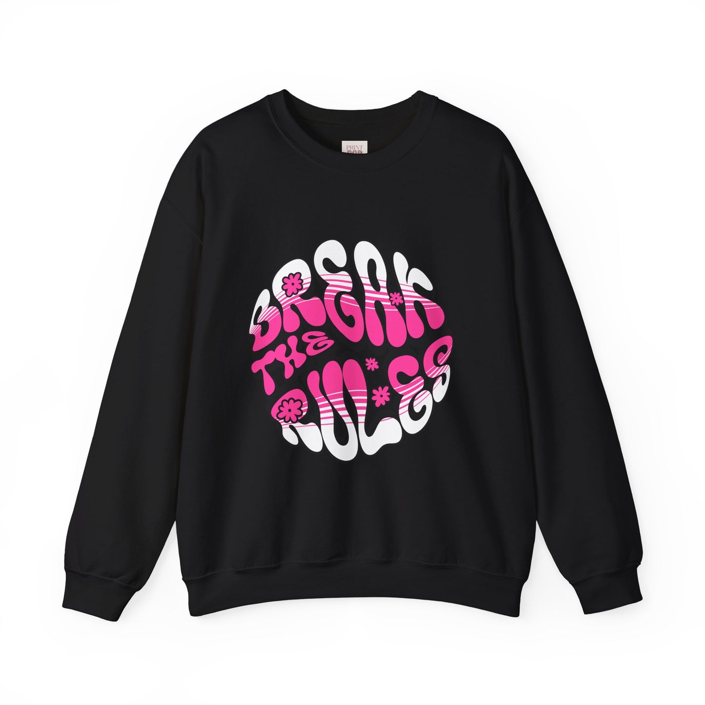 Brighten the Rules Unisex Crewneck Sweatshirt – Fun & Cozy Graphic Sweatshirt