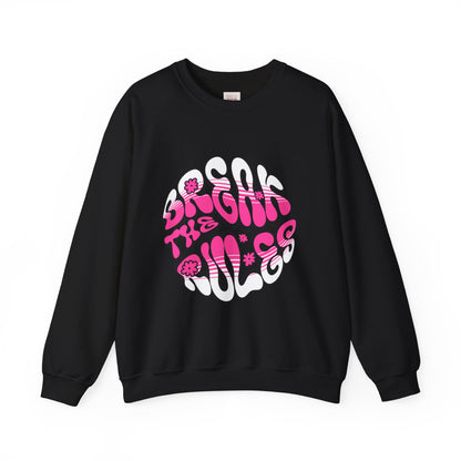 Brighten the Rules Unisex Crewneck Sweatshirt – Fun & Cozy Graphic Sweatshirt