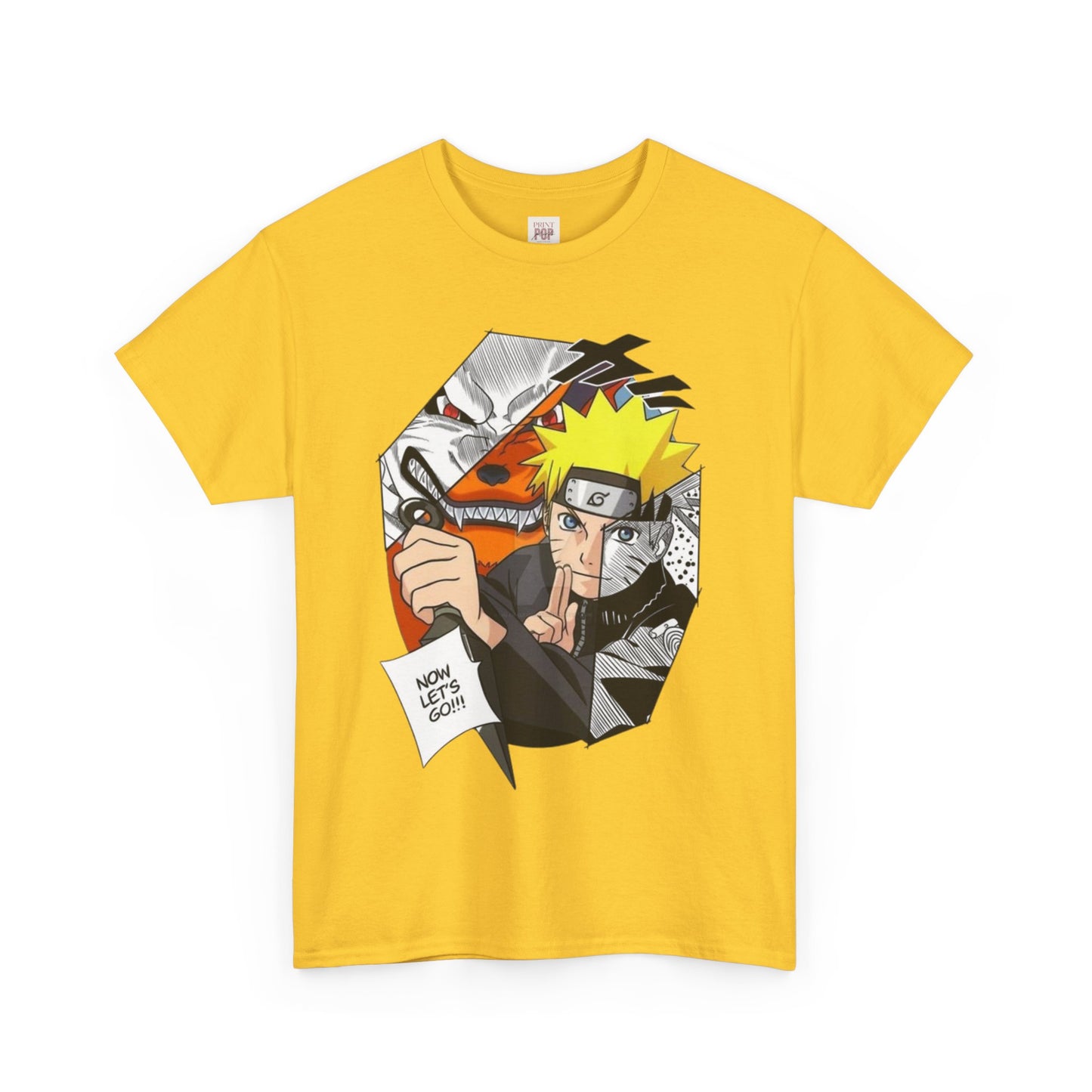 Naruto Shippuden Uzumaki Naruto Unisex Heavy Cotton Tee - Vibrant and Stylish Design for Otaku Heads