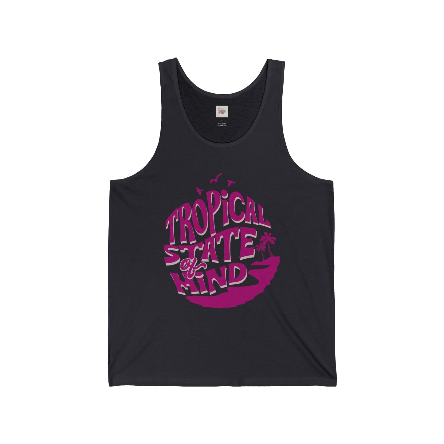 Tropical State of Mind Unisex Tank Top - Perfect for Summer Vibes and Beach Days