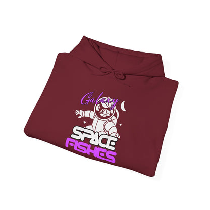 Galaxy Space Fishes Quoted Unisex Heavy Blend Hoodie - Premium and Stylish