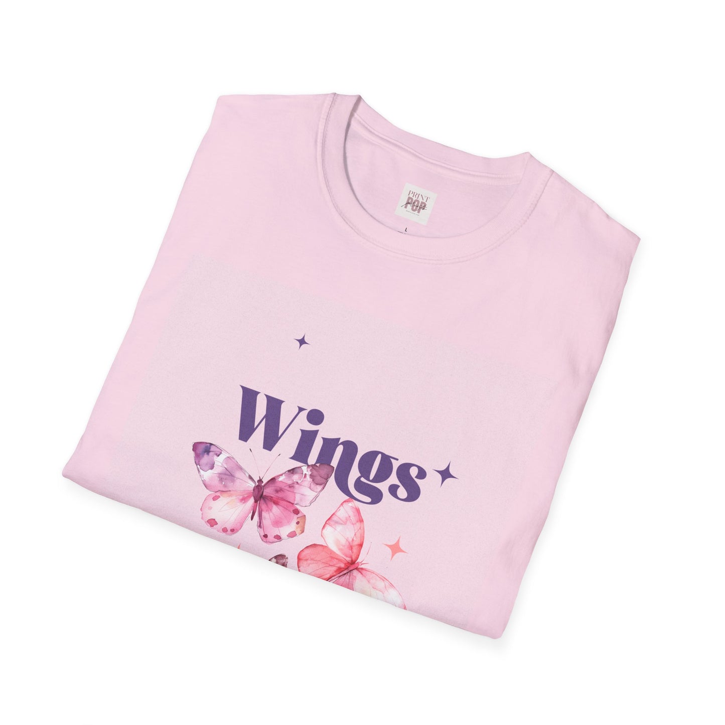 Wings Butterfly Unisex Softstyle T-Shirt - Dreamy Fashion for Nature Lovers