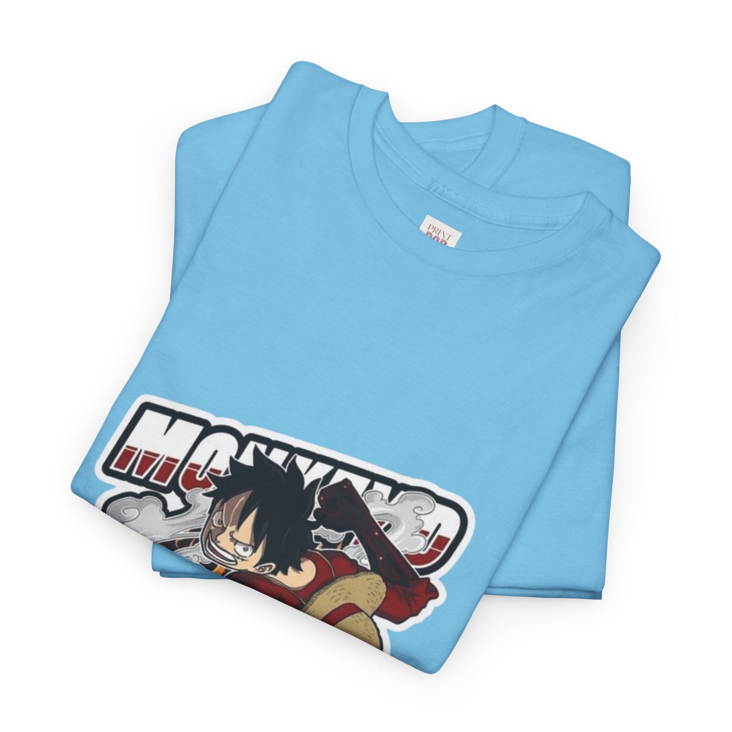 One Piece Luffy Unisex Heavy Cotton Tee - Vibrant and Stylish Design for Otaku Heads