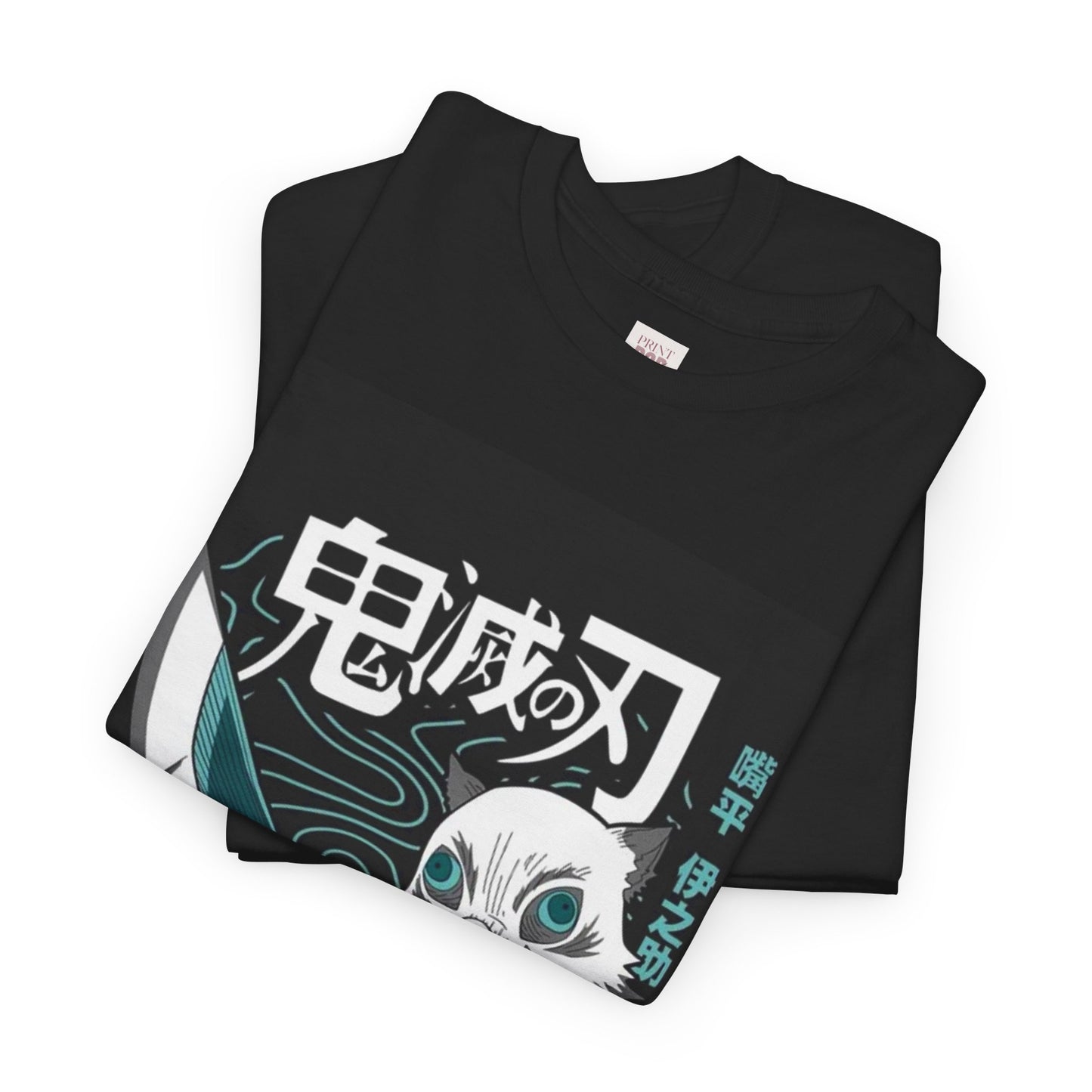 Demon Slayer Inosuke Hashibira Unisex Heavy Cotton Tee - Vibrant and Stylish Design for Otaku Heads