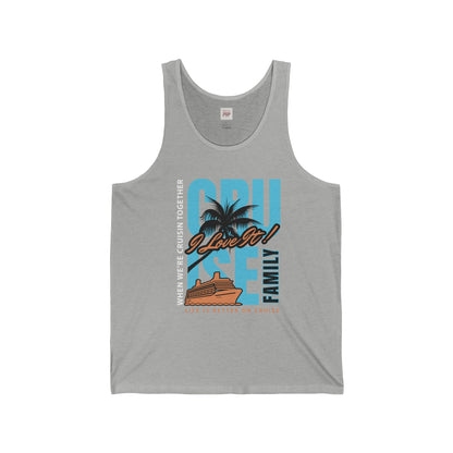 Cruise Family Unisex Jersey Tank - Perfect for Vacation and Summer Fun