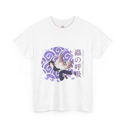 Demon Slayer Kocho Shinobu Unisex Heavy Cotton Tee - Vibrant and Stylish Design for Otaku Heads