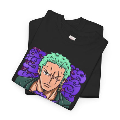 One Piece Zoro Unisex Heavy Cotton Tee - Vibrant and Stylish Design for Otaku Heads