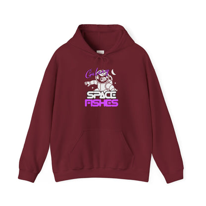 Galaxy Space Fishes Quoted Unisex Heavy Blend Hoodie - Premium and Stylish