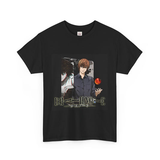 Death Note Unisex Heavy Cotton Tee - Vibrant and Stylish Design for Otaku Heads