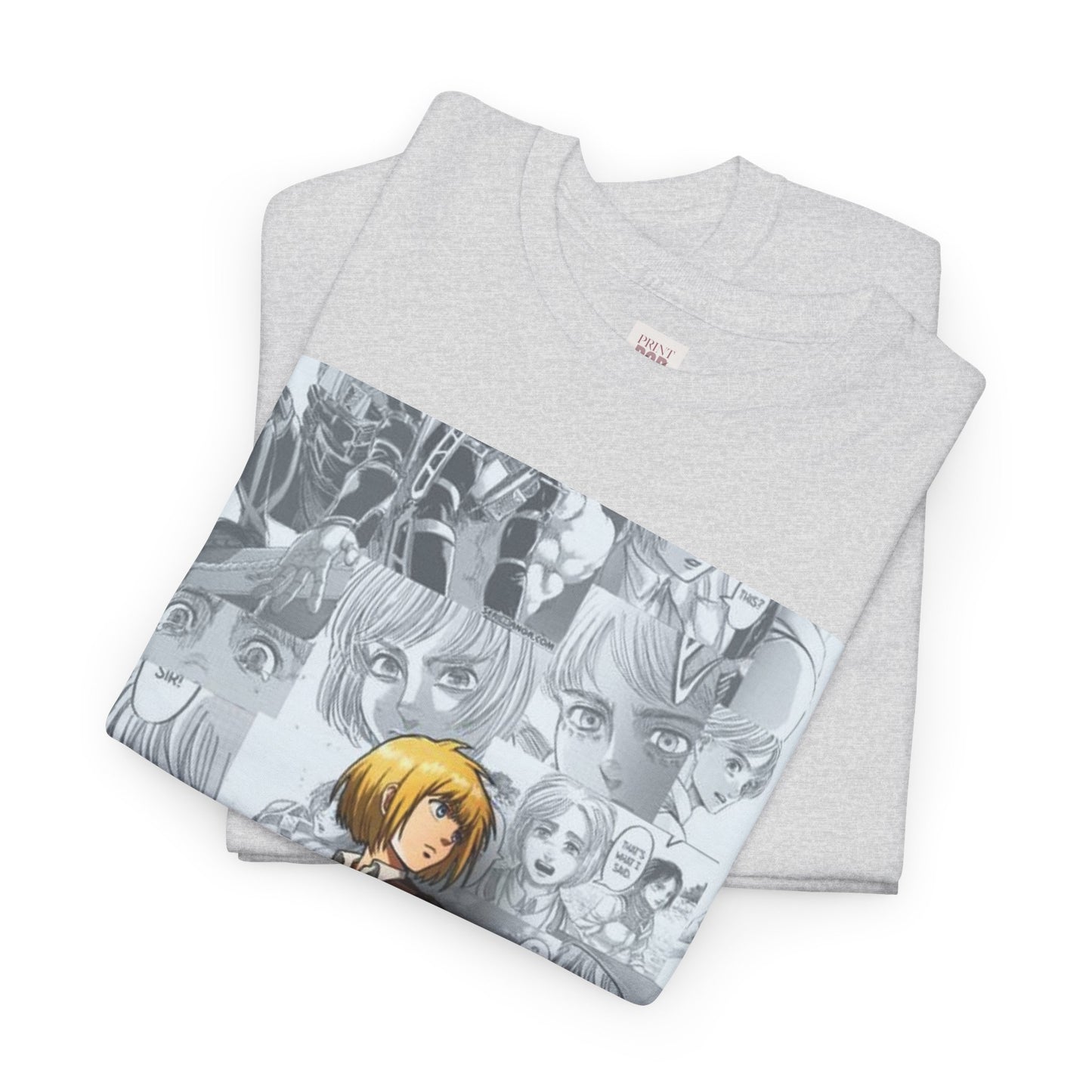 Attack On Titan Armin Arlert Unisex Heavy Cotton Tee - Vibrant and Stylish Design for Otaku Heads