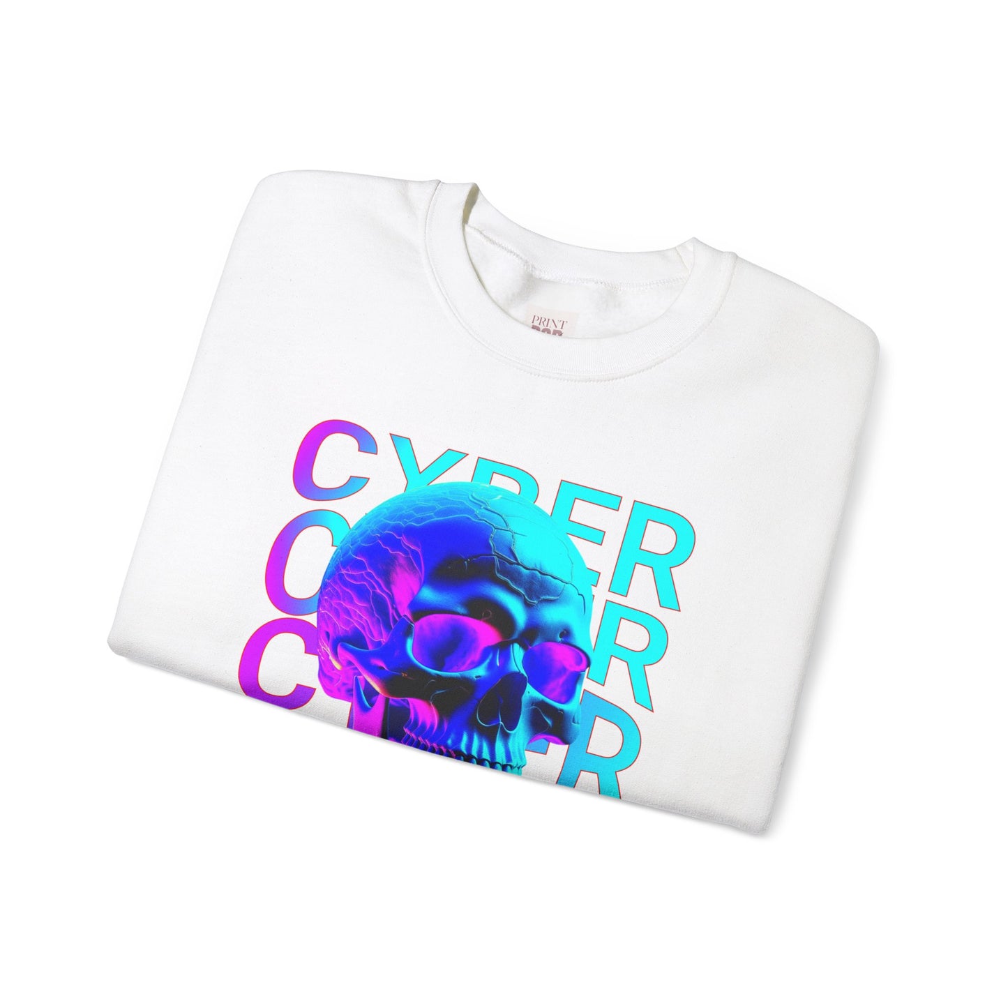 Cyberpunk Skull Unisex Crewneck Unisex Heavy Blend Premium and Comfortable Sweatshirt