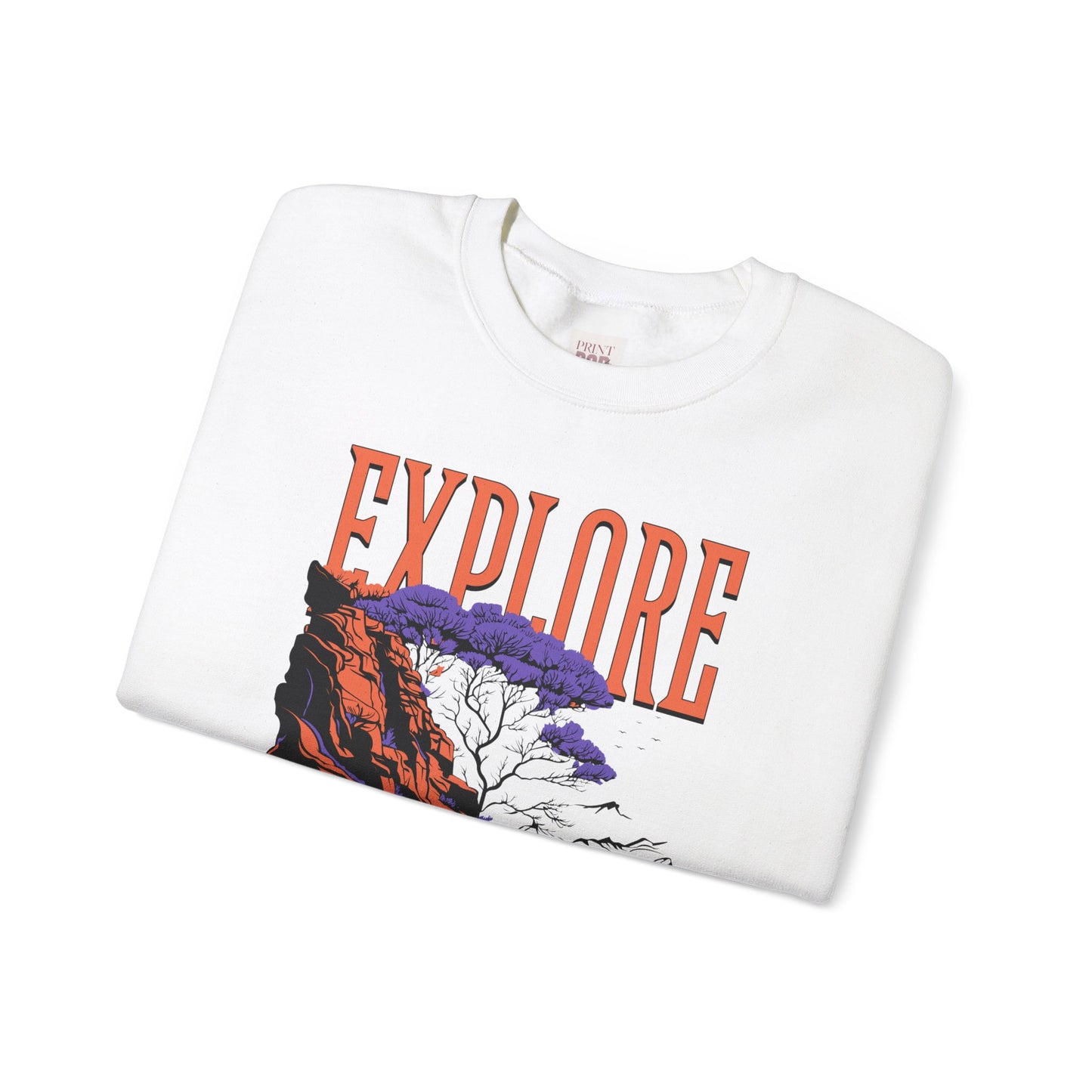 Explore Wilderness Unisex Heavy Blend Crewneck Sweatshirt - Premium Quality and Stylish