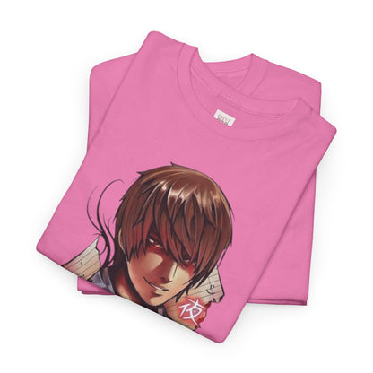 Death Note Light Yagami Unisex Heavy Cotton Tee - Vibrant and Stylish Design for Otaku Heads