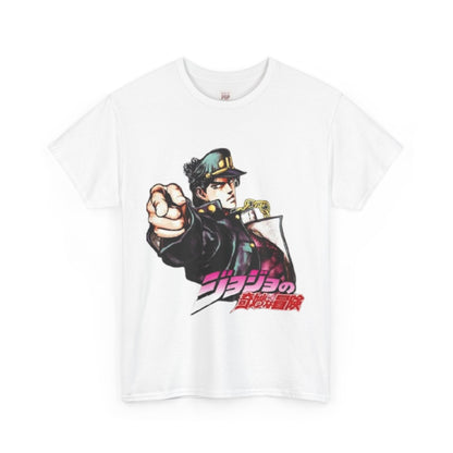 Jojo's Bizarre Adventure Unisex Heavy Cotton Tee - Vibrant and Stylish Design for Otaku Heads