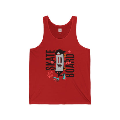 Skateboard Lifestyle Unisex Jersey Tank Top