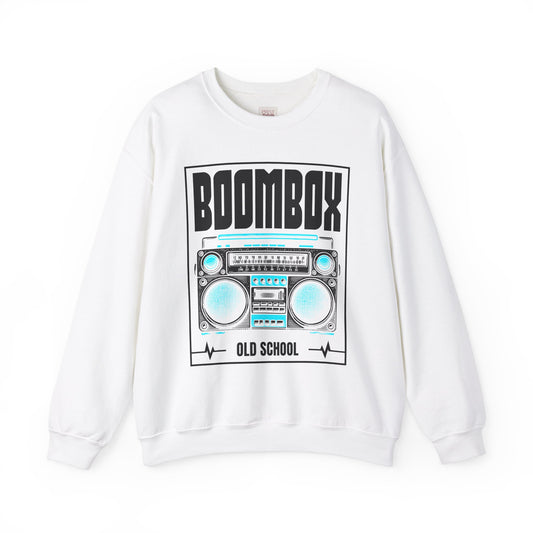 Retro Boombox Unisex Heavy Blend™ Crewneck Sweatshirt - Old School Vibes