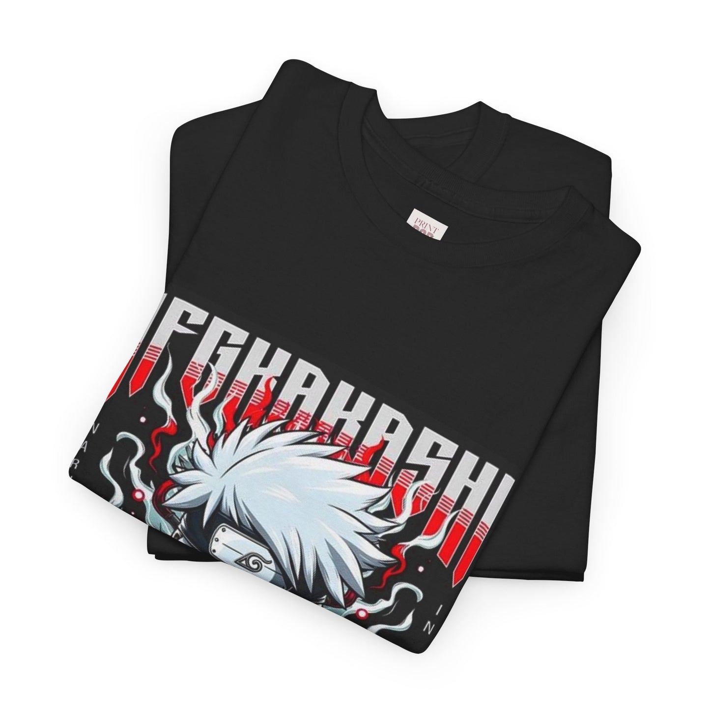 Naruto Shippuden Kakashi Unisex Heavy Cotton Tee - Vibrant and Stylish Design for Otaku Heads