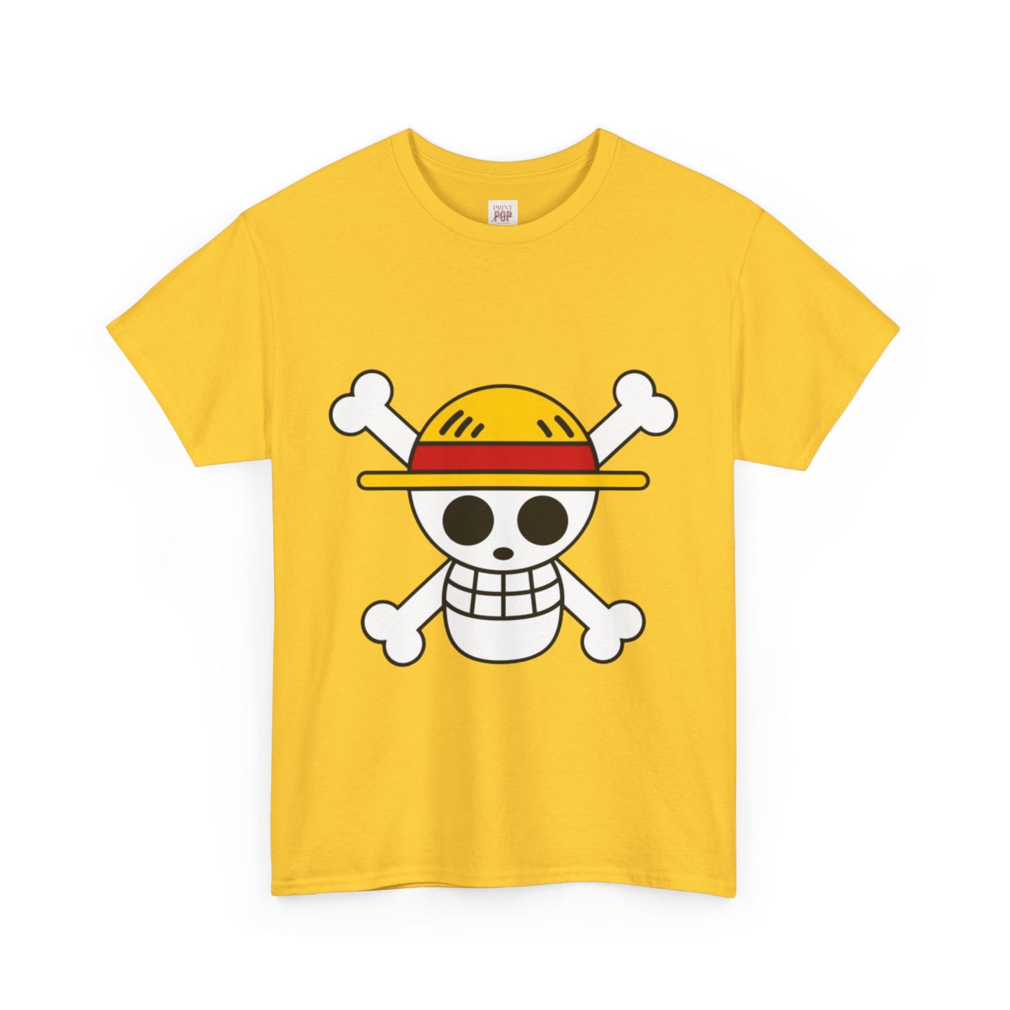 One Piece Logo Unisex Heavy Cotton Tee - Vibrant and Stylish Design for Otaku Heads