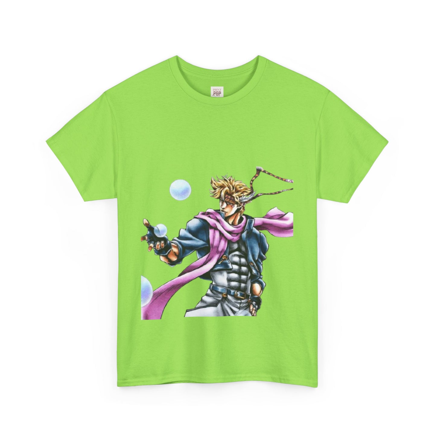 Jojo's Bizarre Adventure Caesar A. Zeppeli Unisex Heavy Cotton Tee - Vibrant and Stylish Design for Otaku Heads