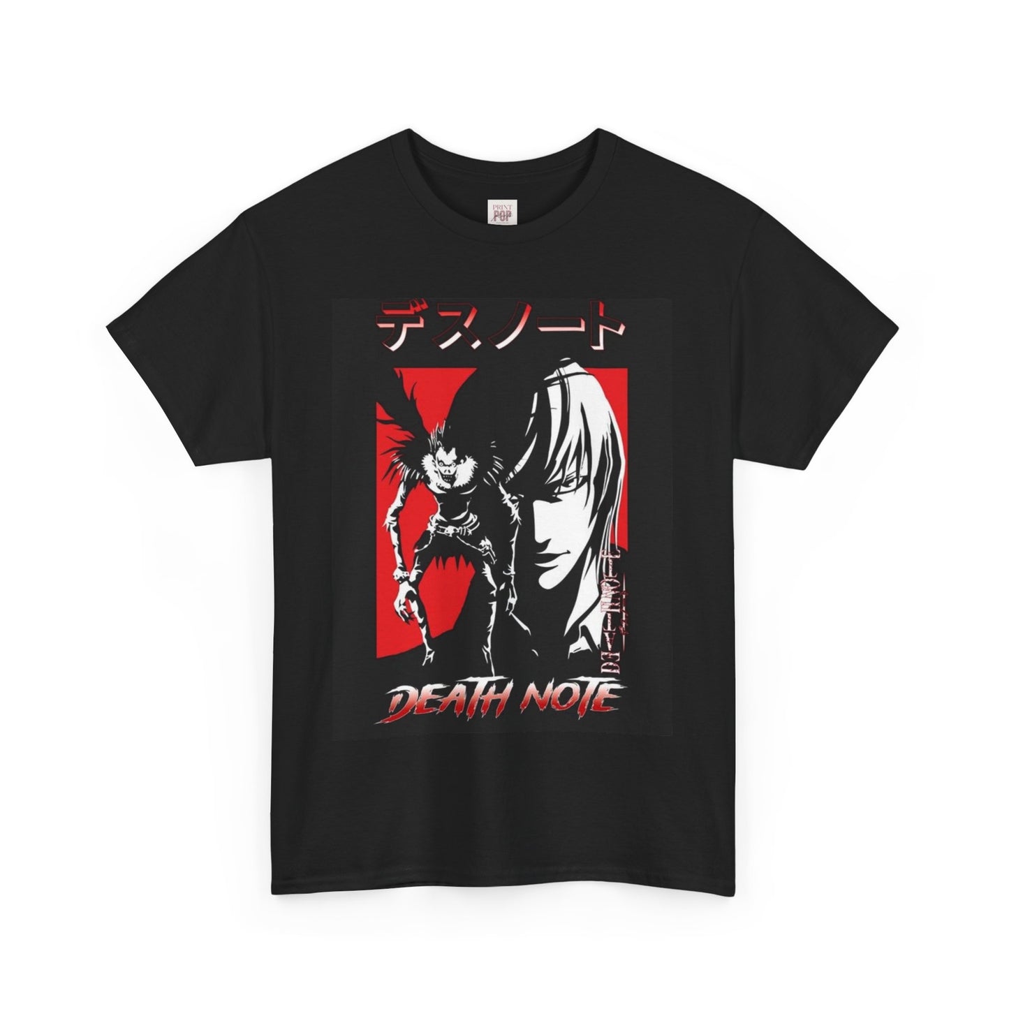 Death Note Light Yagami Unisex Heavy Cotton Tee - Vibrant and Stylish Design for Otaku Heads