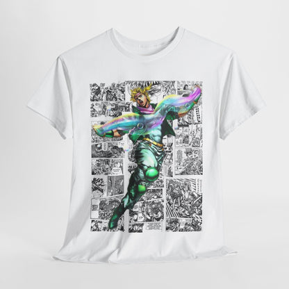 Jojo's Bizarre Adventure Caesar A. Zeppeli Unisex Heavy Cotton Tee - Vibrant and Stylish Design for Otaku Heads