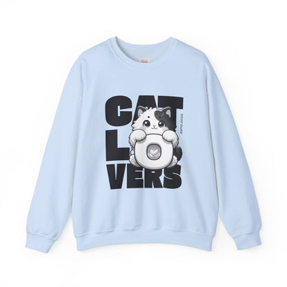 Cat Lovers Crewneck Unisex Heavy Blend Sweatshirt | Cute Cat Graphic Apparel