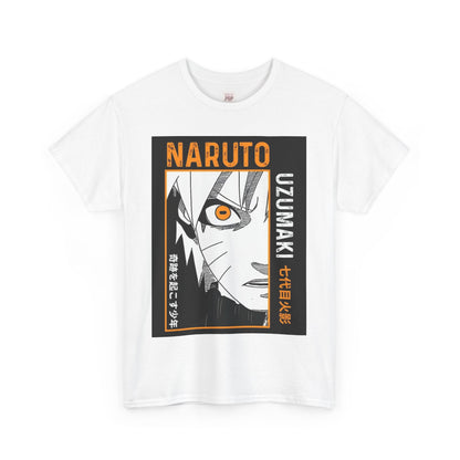 Naruto Shippuden Uzumaki Naruto Unisex Heavy Cotton Tee - Vibrant and Stylish Design for Otaku Heads