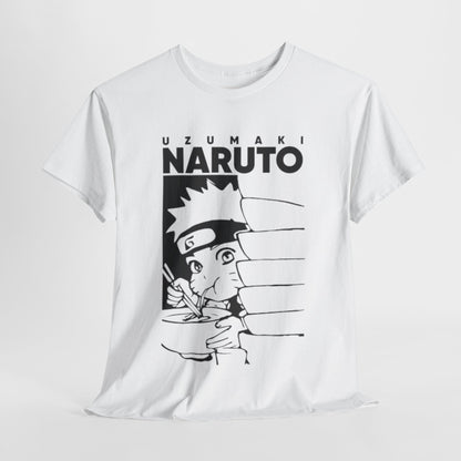 Naruto Shippuden Uzumaki Naruto Unisex Heavy Cotton Tee - Vibrant and Stylish Design for Otaku Heads