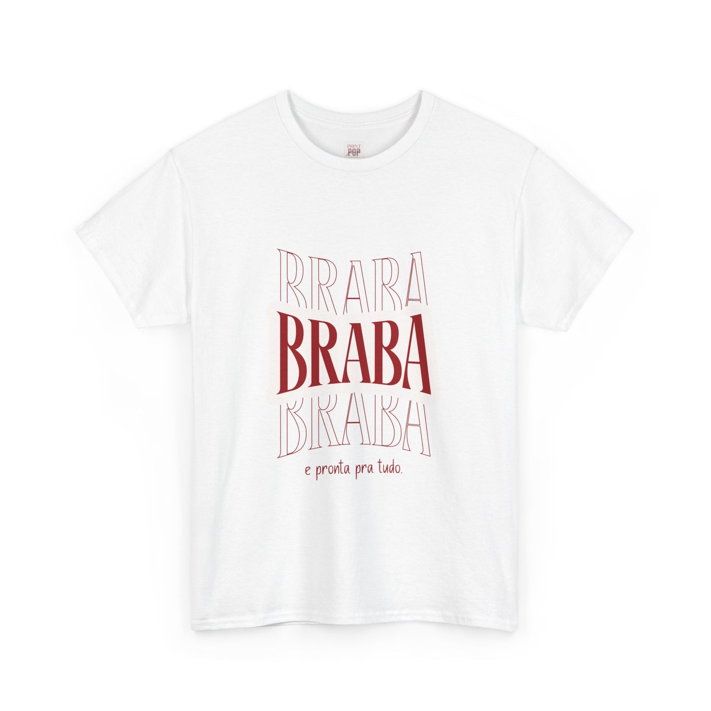 Braba Unisex Heavy Cotton Tee - Casual Statement Shirt for Everyday Wear