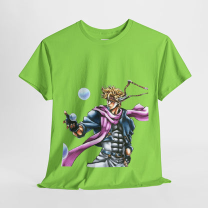 Jojo's Bizarre Adventure Caesar A. Zeppeli Unisex Heavy Cotton Tee - Vibrant and Stylish Design for Otaku Heads