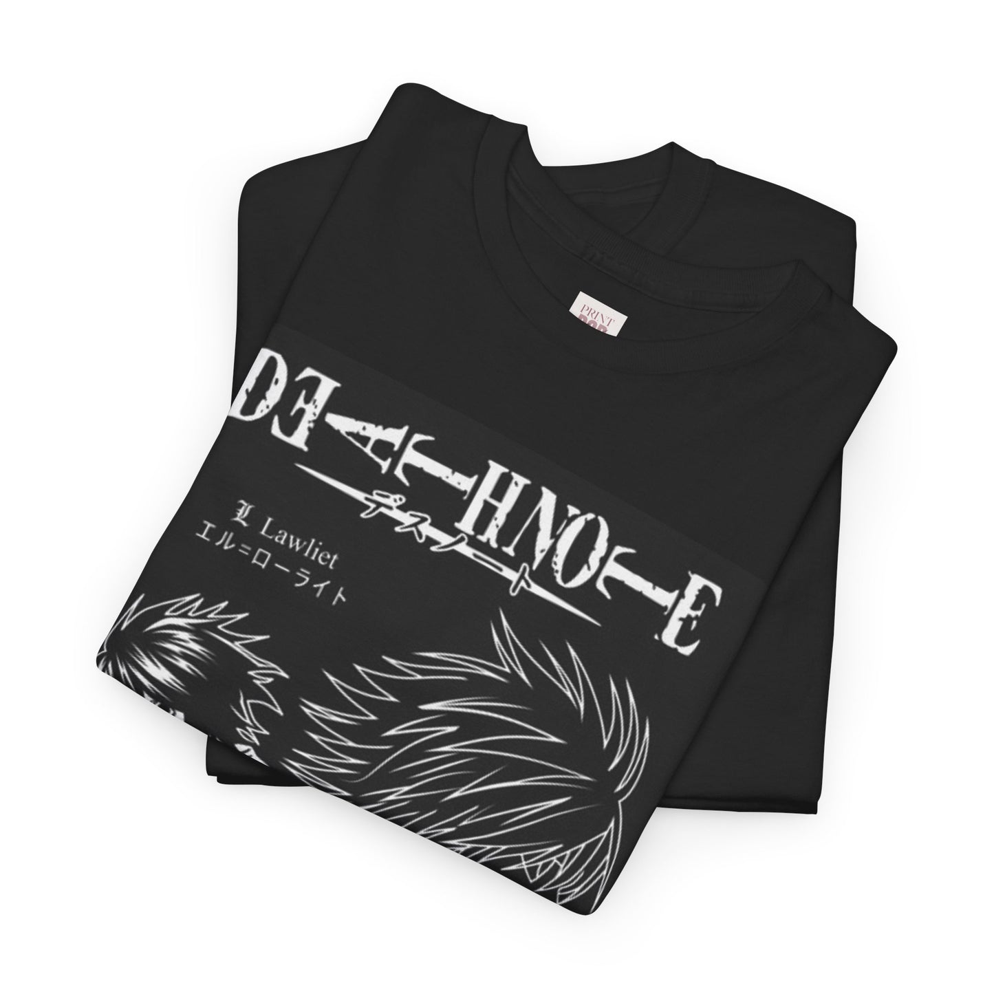 Death Note L Lawliet Unisex Heavy Cotton Tee - Vibrant and Stylish Design for Otaku Heads