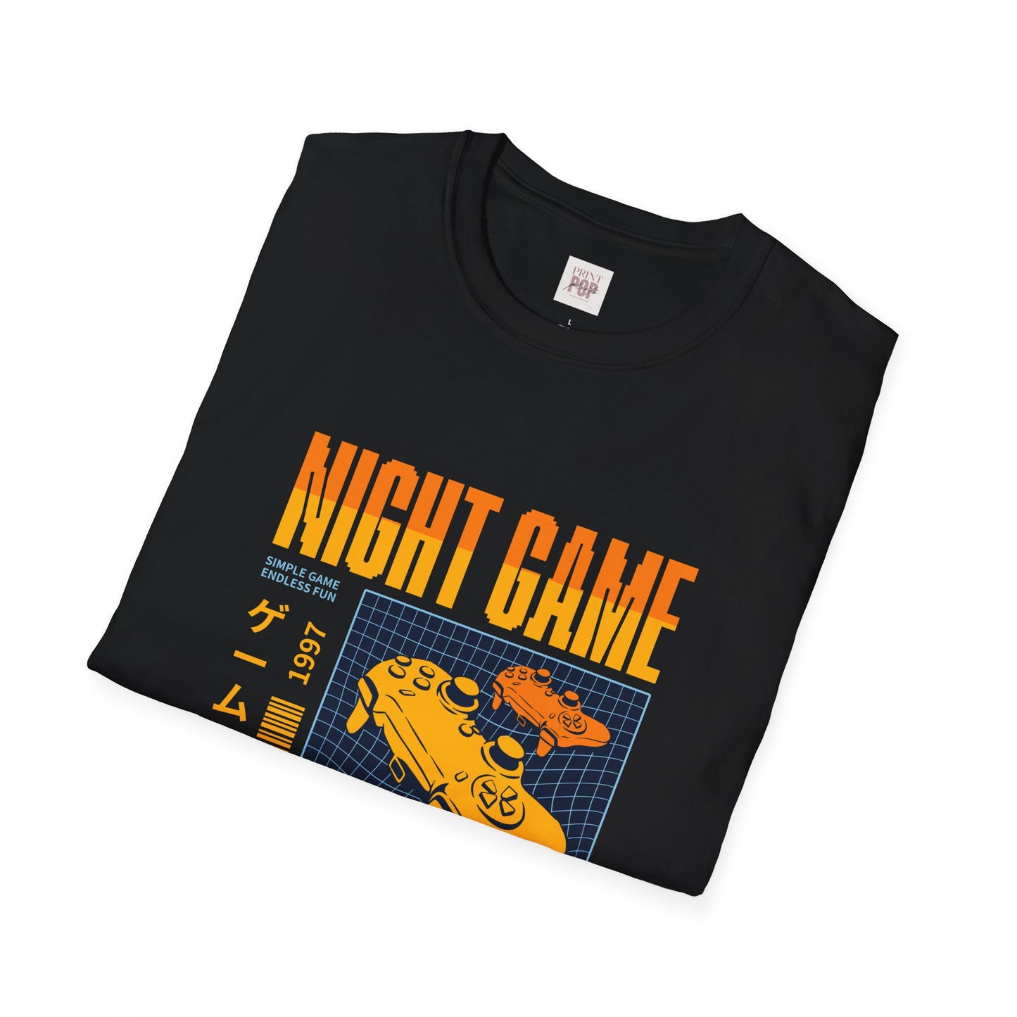 Night Game Retro Vibes Unisex Softstyle T-Shirt