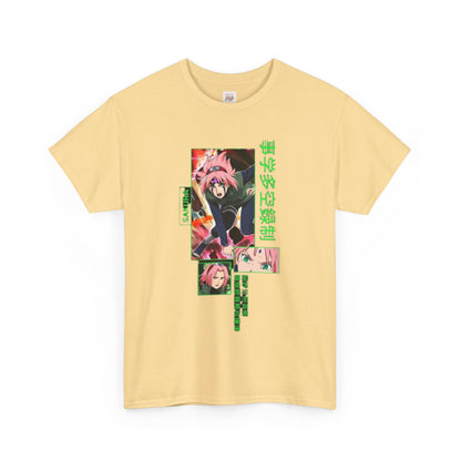 Naruto Shippuden Sakura Unisex Heavy Cotton Tee - Vibrant and Stylish Design for Otaku Heads