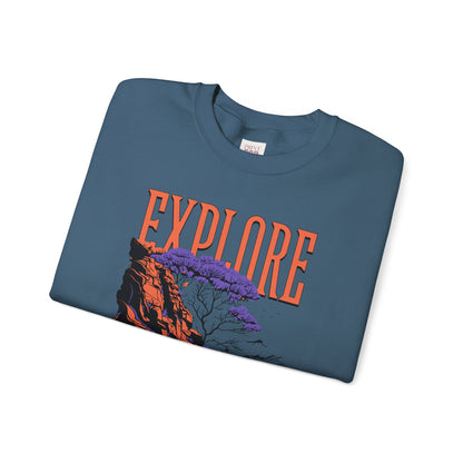 Explore Wilderness Unisex Heavy Blend Crewneck Sweatshirt - Premium Quality and Stylish