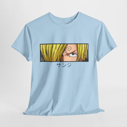 One Piece Sanji Unisex Heavy Cotton Tee - Vibrant and Stylish Design for Otaku Heads