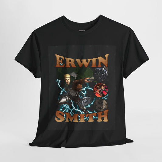 Attack On Titan Erwin Smith Unisex Heavy Cotton Tee - Vibrant and Stylish Design for Otaku Heads