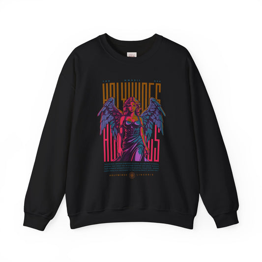 Vintage Angel Graphic Crewneck Sweatshirt – Comfortable Unisex Apparel for Everyday Wear