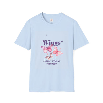 Wings Butterfly Unisex Softstyle T-Shirt - Dreamy Fashion for Nature Lovers