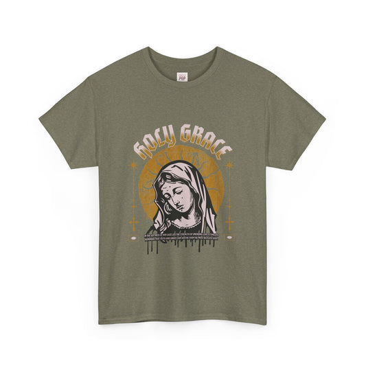 Holy Grace Unisex Heavy Cotton Tee - Spiritual Graphic T-Shirt for Faith and Inspiration