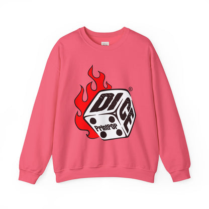 Dig Fire Unisex Crewneck Sweatshirt - Heavy Blend, Trendy Casual Wear