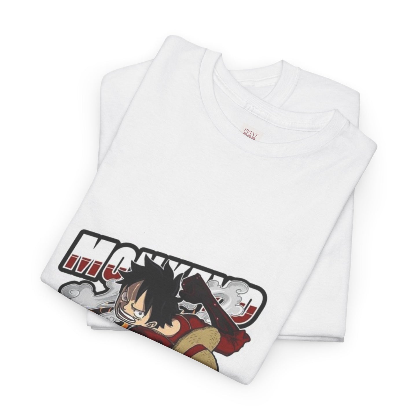 One Piece Luffy Unisex Heavy Cotton Tee - Vibrant and Stylish Design for Otaku Heads