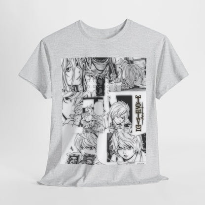 Death Note Nate River (Near) Unisex Heavy Cotton Tee - Vibrant and Stylish Design for Otaku Heads