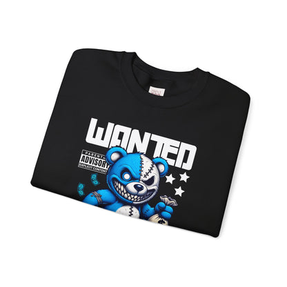 Wanted Dead or Alive Graphic Crewneck Unisex Heavy Blend Sweatshirt - Premium and Stylish