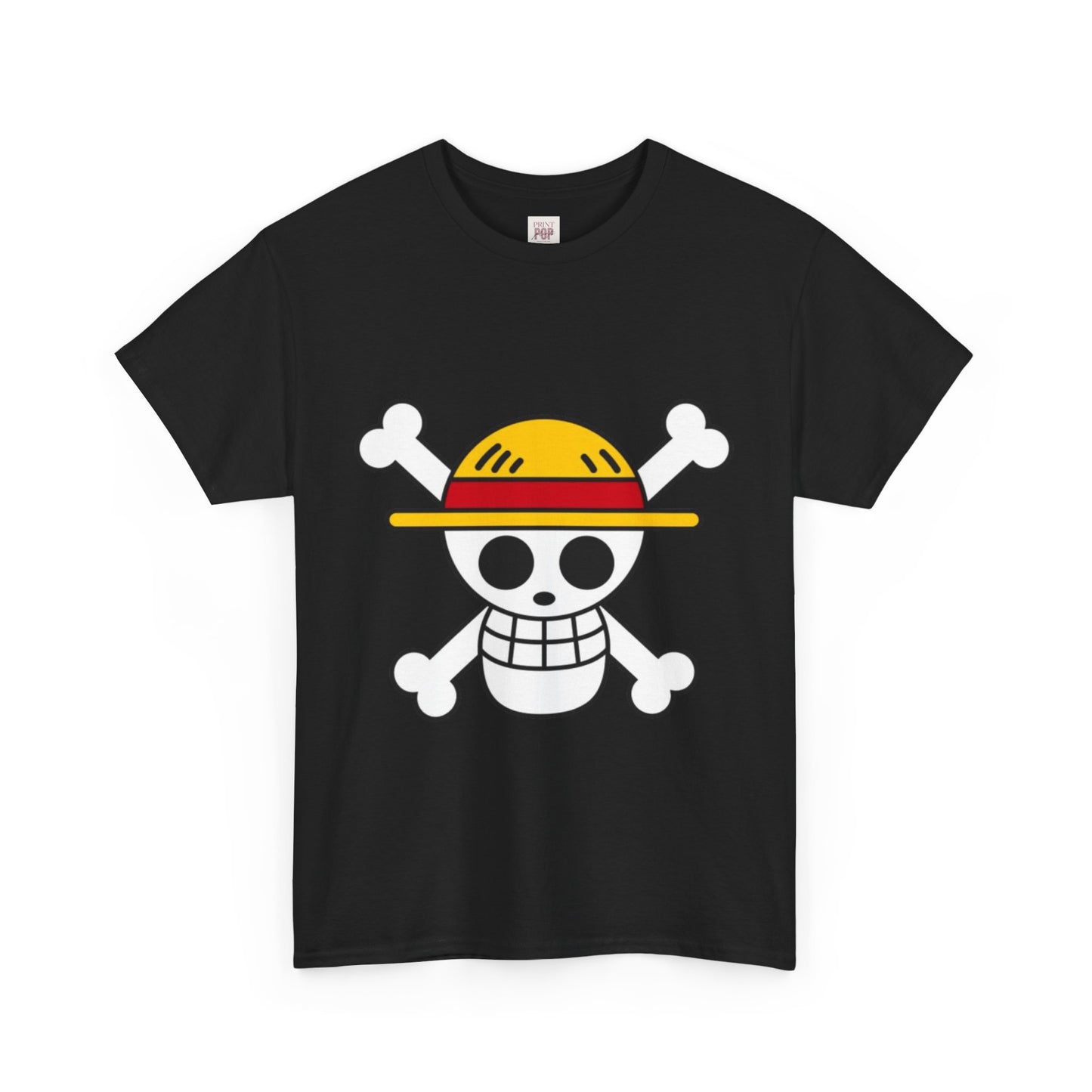 One Piece Logo Unisex Heavy Cotton Tee - Vibrant and Stylish Design for Otaku Heads