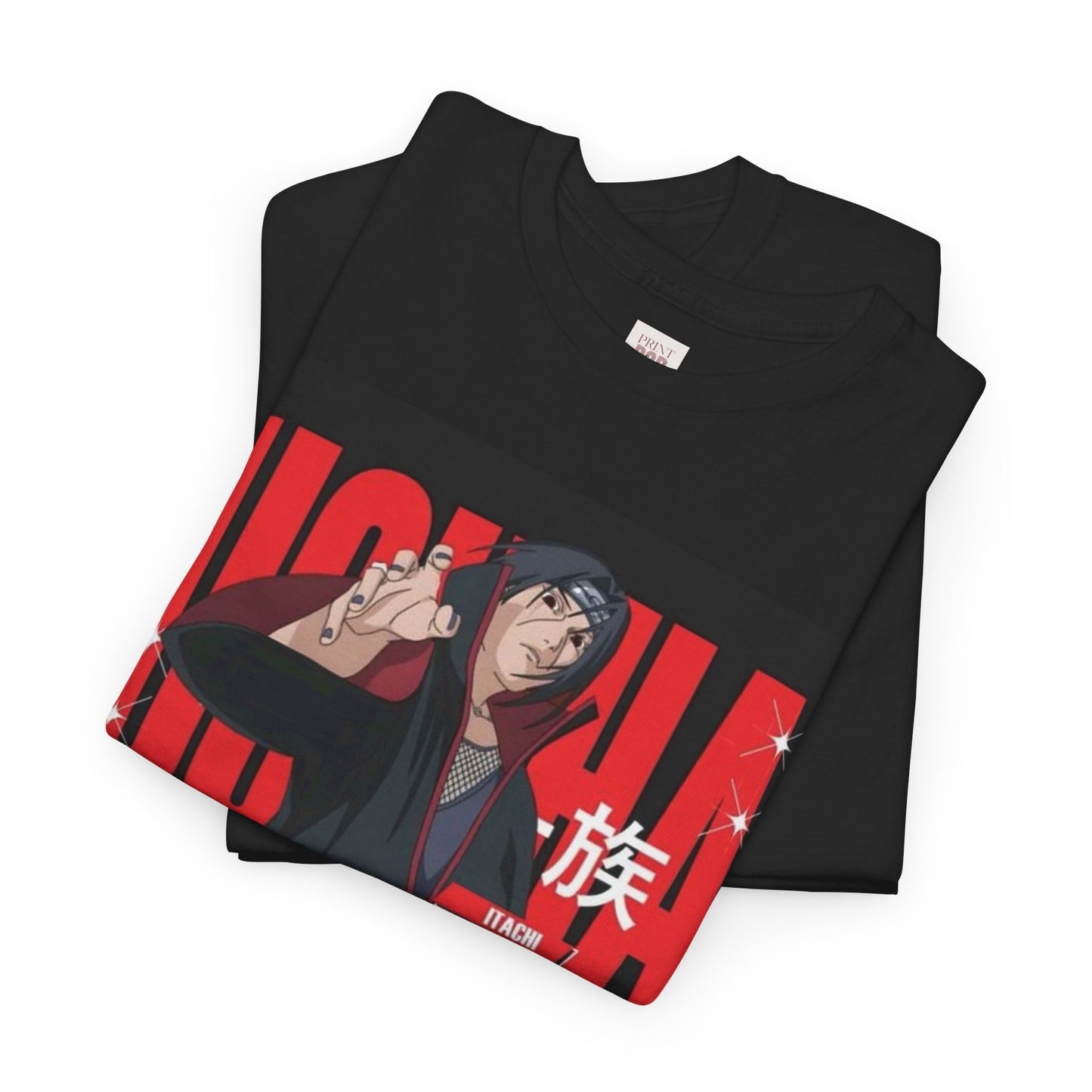 Naruto Shippuden Uchiha Itachi Unisex Heavy Cotton Tee - Vibrant and Stylish Design for Otaku Heads