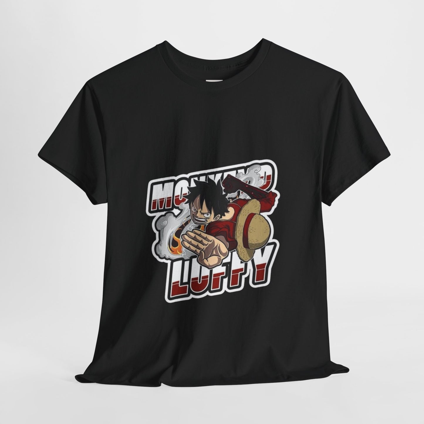 One Piece Luffy Unisex Heavy Cotton Tee - Vibrant and Stylish Design for Otaku Heads