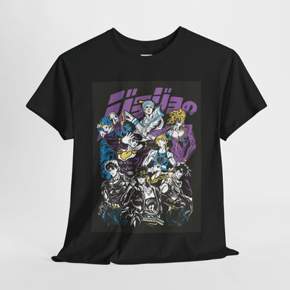 Jojo's Bizarre Adventure Unisex Heavy Cotton Tee - Vibrant and Stylish Design for Otaku Heads