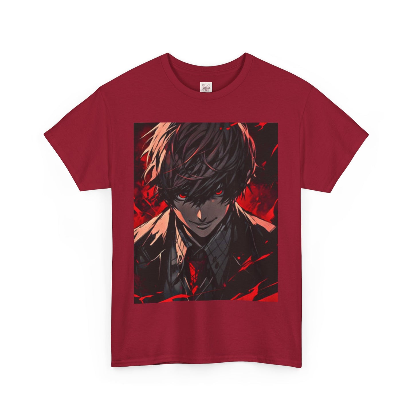 Death Note Light Yagami Unisex Heavy Cotton Tee - Vibrant and Stylish Design for Otaku Heads