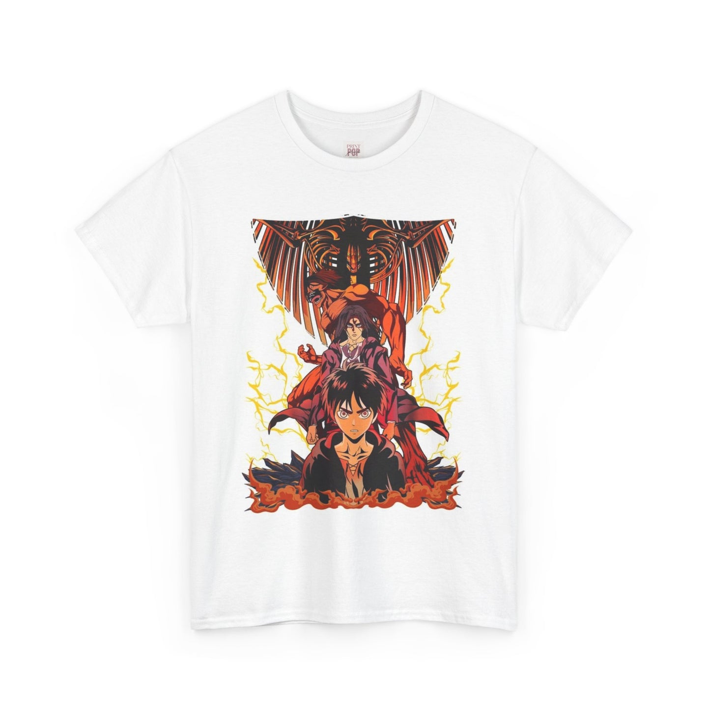 Attack On Titan Unisex Heavy Cotton Tee - Vibrant and Stylish Design for Otaku Heads